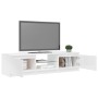 Mueble de TV con luces LED blanco brillante 140x40x35,5 cm de vidaXL, Muebles TV - Ref: Foro24-804298, Precio: 95,57 €, Descu...