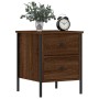 Engineered wood brown oak bedside table 40x42x50 cm by vidaXL, Nightstands - Ref: Foro24-825991, Price: 42,42 €, Discount: %