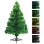 Árbol de Navidad artificial fibra óptica verde 64 cm de vidaXL, Arboles de navidad - Ref: Foro24-246402, Precio: 30,81 €, Des...