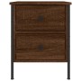 Engineered wood brown oak bedside table 40x42x50 cm by vidaXL, Nightstands - Ref: Foro24-825991, Price: 42,42 €, Discount: %