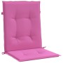 Chair cushions with low backrest 6 pcs pink fabric by vidaXL, Cushions for chairs and sofas - Ref: Foro24-361336, Price: 87,7...