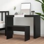 Taburete de vestidor madera contrachapada negro 70x35x45 cm de vidaXL, Bancos de tocador - Ref: Foro24-802814, Precio: 29,20 ...