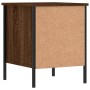 Engineered wood brown oak bedside table 40x42x50 cm by vidaXL, Nightstands - Ref: Foro24-825991, Price: 42,42 €, Discount: %