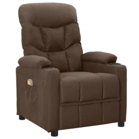 Brown fabric electric massage chair by vidaXL, Electric massage chairs - Ref: Foro24-339096, Price: 237,99 €, Discount: %