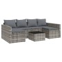 Set de muebles de jardín 2 pzas cojines ratán sintético gris de vidaXL, Conjuntos de jardín - Ref: Foro24-362344, Precio: 363...