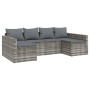 Set de muebles de jardín 2 pzas cojines ratán sintético gris de vidaXL, Conjuntos de jardín - Ref: Foro24-362344, Precio: 363...