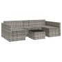 Set de muebles de jardín 2 pzas cojines ratán sintético gris de vidaXL, Conjuntos de jardín - Ref: Foro24-362344, Precio: 363...