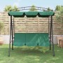 Garden swing bench with green fabric and steel canopy 198 cm by vidaXL, Garden rockers - Ref: Foro24-363331, Price: 223,72 €,...