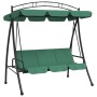 Garden swing bench with green fabric and steel canopy 198 cm by vidaXL, Garden rockers - Ref: Foro24-363331, Price: 223,72 €,...