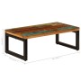 Mesa de centro de madera maciza reciclada y acero 100x50x35 cm de vidaXL, Mesas de centro - Ref: Foro24-247338, Precio: 137,4...