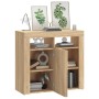 Sideboard with LED lights Sonoma oak 80x35x75 cm by vidaXL, Sideboards - Ref: Foro24-804331, Price: 73,23 €, Discount: %