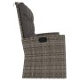 Reclining garden bench with synthetic gray rattan cushions 173 cm by vidaXL, garden benches - Ref: Foro24-362184, Price: 292,...