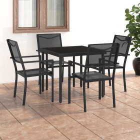 5-teiliges Essgruppenset aus Stahl für den Garten von vidaXL, Gartensets - Ref: Foro24-3073523, Preis: 248,29 €, Rabatt: %