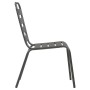 Garden chairs 4 pcs slat design dark gray steel by vidaXL, Garden chairs - Ref: Foro24-310155, Price: 170,31 €, Discount: %