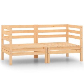 Garten-Ecksofas 2 Stück aus massivem Kiefernholz von vidaXL, Gartensets - Ref: Foro24-806582, Preis: 100,32 €, Rabatt: %