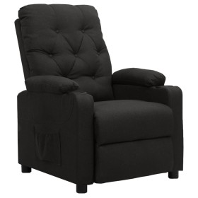 Sillón reclinable de tela negro de vidaXL, Sillones - Ref: Foro24-339104, Precio: 202,99 €, Descuento: %