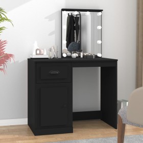 Dresser with LED lights, black plywood, 90x50x132.5 cm by vidaXL, Bedroom Dressers - Ref: Foro24-816769, Price: 125,99 €, Dis...