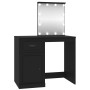 Dresser with LED lights, black plywood, 90x50x132.5 cm by vidaXL, Bedroom Dressers - Ref: Foro24-816769, Price: 124,81 €, Dis...