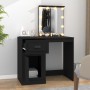 Dresser with LED lights, black plywood, 90x50x132.5 cm by vidaXL, Bedroom Dressers - Ref: Foro24-816769, Price: 124,81 €, Dis...