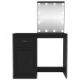 Dresser with LED lights, black plywood, 90x50x132.5 cm by vidaXL, Bedroom Dressers - Ref: Foro24-816769, Price: 124,81 €, Dis...