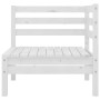 Garden corner sofas 2 pcs white solid pine wood by vidaXL, Garden sets - Ref: Foro24-806583, Price: 119,66 €, Discount: %