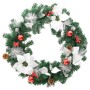 Christmas wreath with LED lights green PVC 60 cm by vidaXL, Christmas lights - Ref: Foro24-321516, Price: 19,66 €, Discount: %