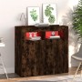 Sideboard mit LED-Leuchten, geräucherte Eiche, 80 x 35 x 75 cm von vidaXL, Sideboards - Ref: Foro24-815729, Preis: 57,98 €, R...