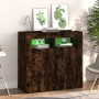 Sideboard mit LED-Leuchten, geräucherte Eiche, 80 x 35 x 75 cm von vidaXL, Sideboards - Ref: Foro24-815729, Preis: 57,91 €, R...