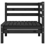 Garten-Ecksofas 2 Stk. schwarzes massives Kiefernholz von vidaXL, Gartensets - Ref: Foro24-806586, Preis: 120,12 €, Rabatt: %