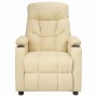 Cream Fabric Recliner by vidaXL, Armchairs - Ref: Foro24-339091, Price: 217,46 €, Discount: %