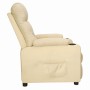 Cream Fabric Recliner by vidaXL, Armchairs - Ref: Foro24-339091, Price: 217,46 €, Discount: %