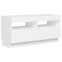 TV cabinet with white LED lights 80x35x40 cm by vidaXL, TV Furniture - Ref: Foro24-804445, Price: 64,77 €, Discount: %