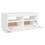 TV cabinet with white LED lights 80x35x40 cm by vidaXL, TV Furniture - Ref: Foro24-804445, Price: 64,77 €, Discount: %