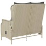 Garden bench 2 seats with light gray synthetic rattan cushions by vidaXL, garden benches - Ref: Foro24-362682, Price: 181,99 ...