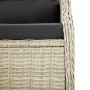 Garden bench 2 seats with light gray synthetic rattan cushions by vidaXL, garden benches - Ref: Foro24-362682, Price: 181,99 ...