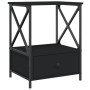 Mesitas de noche 2 uds madera de ingeniería negro 50x41x65 cm de vidaXL, Mesitas de noche - Ref: Foro24-826084, Precio: 96,88...