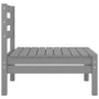 Central garden sofas 2 units gray solid pine wood by vidaXL, Garden sets - Ref: Foro24-806589, Price: 106,77 €, Discount: %