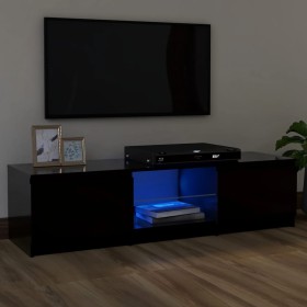 Mueble para TV con luces LED negro 120x30x35,5 cm de vidaXL, Muebles TV - Ref: Foro24-804284, Precio: 72,48 €, Descuento: %