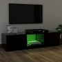 Mueble para TV con luces LED negro 120x30x35,5 cm de vidaXL, Muebles TV - Ref: Foro24-804284, Precio: 80,17 €, Descuento: %