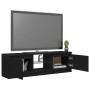 Mueble para TV con luces LED negro 120x30x35,5 cm de vidaXL, Muebles TV - Ref: Foro24-804284, Precio: 80,17 €, Descuento: %