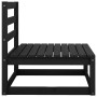 Central garden sofas 2 units black solid pine wood by vidaXL, Garden sets - Ref: Foro24-805684, Price: 127,36 €, Discount: %