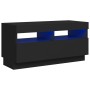 TV stand with black LED lights 80x35x40 cm by vidaXL, TV Furniture - Ref: Foro24-804446, Price: 64,66 €, Discount: %