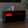 TV stand with black LED lights 80x35x40 cm by vidaXL, TV Furniture - Ref: Foro24-804446, Price: 64,66 €, Discount: %