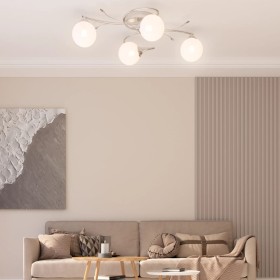 Ceiling lamp with round glass shades 4 G9 LED bulbs by vidaXL, ceiling lights - Ref: Foro24-337908, Price: 68,99 €, Discount: %