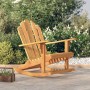 Adirondack garden rocking chair teak wood 79x100x103cm by vidaXL, Garden chairs - Ref: Foro24-362699, Price: 174,99 €, Discou...