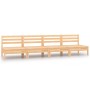 Garden center sofas, 4 units, solid pine wood by vidaXL, Garden sets - Ref: Foro24-806592, Price: 173,16 €, Discount: %