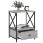 Mesita de noche 2 uds madera ingeniería gris Sonoma 50x41x65 cm de vidaXL, Mesitas de noche - Ref: Foro24-826090, Precio: 96,...