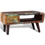 Coffee table with curved edge 1 drawer recycled wood by vidaXL, Coffee table - Ref: Foro24-241008, Price: 216,63 €, Discount: %