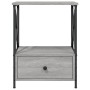 Mesita de noche 2 uds madera ingeniería gris Sonoma 50x41x65 cm de vidaXL, Mesitas de noche - Ref: Foro24-826090, Precio: 96,...