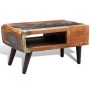 Mesa de centro con borde curvado 1 cajón madera reciclada de vidaXL, Mesas de centro - Ref: Foro24-241008, Precio: 227,29 €, ...